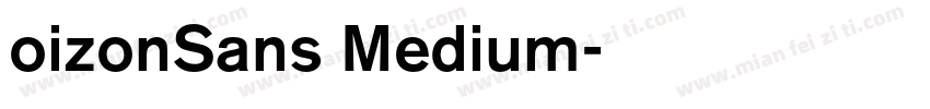 oizonSans Medium字体转换